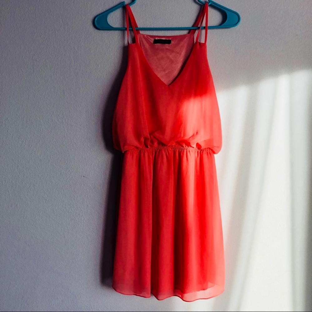 Light salmon colored dress